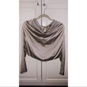 Missguided champagne top in size 10